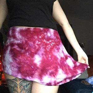 Small asymmetrical tie dye skirt